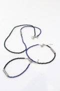GLIM CLAP / 3 pieces natural stone アクセサリ-  ブルーｘブラック O-25-02-28-120-GL-ac-YM-OS