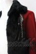 画像3: KMRii / MAGNOLIA FUR LEATHER STOLE ストール  レッドｘブラック O-25-02-28-121-KM-za-YM-ZT342 (3)
