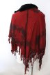 画像5: KMRii / MAGNOLIA FUR LEATHER STOLE ストール  レッドｘブラック O-25-02-28-121-KM-za-YM-ZT342 (5)