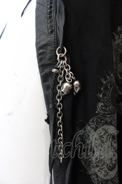 画像3: KMRii / MAGNOLIA LEATHER STOLE ストール  ブラック O-25-02-28-122-KM-za-YM-ZT342