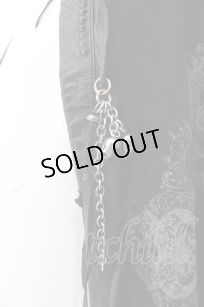 画像3: KMRii / MAGNOLIA LEATHER STOLE ストール  ブラック O-25-02-28-122-KM-za-YM-ZT342 (3)