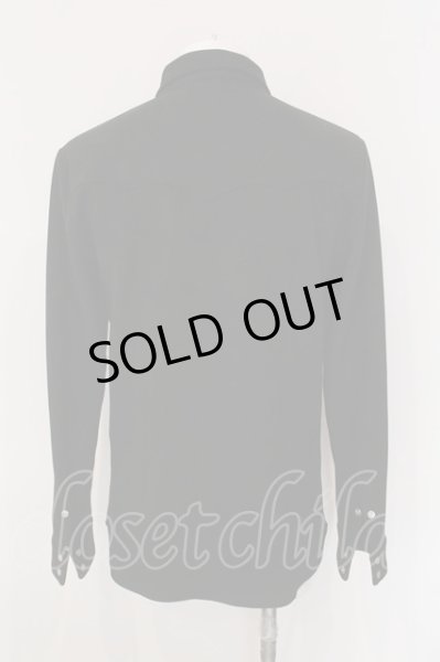 画像2: NO ID. / フェイクスエードウエスタンシャツ 2 ブラック O-25-02-28-018-NO-sh-YM-ZT264 (2)