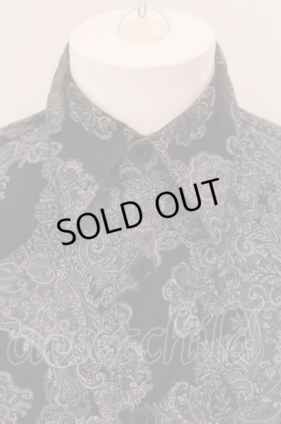 画像2: TORNADO MART / レースペイズリーストレッチシャツ M ブラック O-25-02-28-019-TO-sh-YM-OS (2)