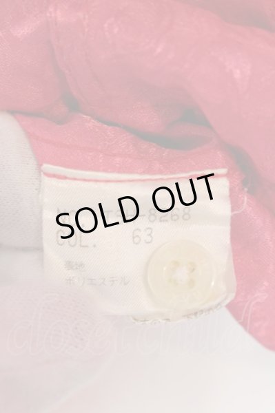 画像4: TORNADO MART / フラワージャガード七分袖シャツ M ショッキングピンク O-25-02-28-021-TO-sh-YM-ZT264 (4)