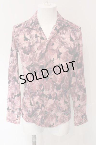 画像1: TORNADO MART / ローズジャガードシャツ M パープルｘピンク O-25-02-28-024-TO-sh-YM-OS (1)