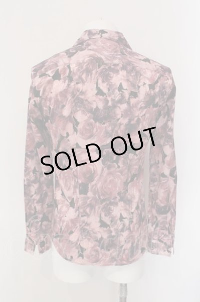 画像2: TORNADO MART / ローズジャガードシャツ M パープルｘピンク O-25-02-28-024-TO-sh-YM-OS (2)