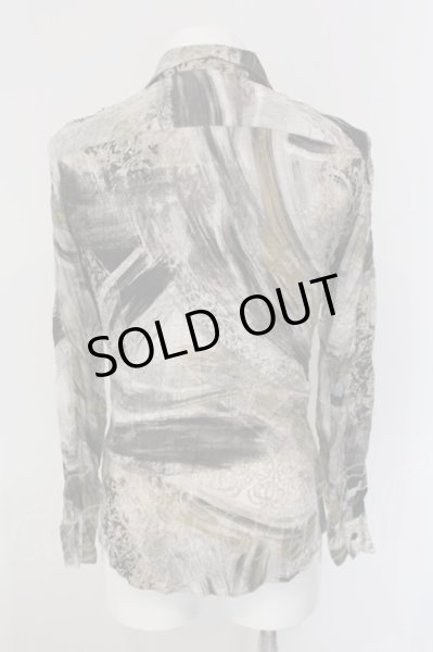 画像2: TORNADO MART / 転写総柄ワッシャーシャツ M グレー系 O-25-02-28-026-TO-sh-YM-ZT264 (2)