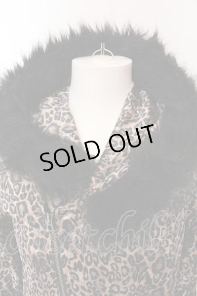 画像2: CIVARIZE / Bias ファー付クラッシュベロアフリンジパーカー 46 レオパード O-25-03-09-035-CI-to-YM-OS (2)