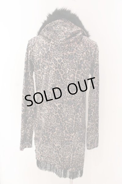 画像3: CIVARIZE / Bias ファー付クラッシュベロアフリンジパーカー 46 レオパード O-25-03-09-035-CI-to-YM-OS (3)