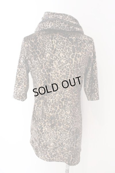 画像3: CIVARIZE / Greed アシンメトリーデザインクラッシュベロア5分袖パーカー 46 レオパード O-25-03-09-036-CI-to-YM-ZT354