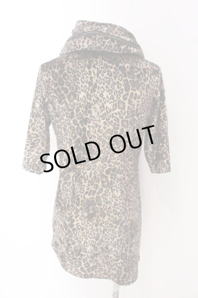 画像3: CIVARIZE / Greed アシンメトリーデザインクラッシュベロア5分袖パーカー 46 レオパード O-25-03-09-036-CI-to-YM-ZT354 (3)