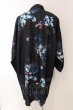 画像3: CIVARIZE / Civilizationフラワー総柄着物カーディガン F ブラックxブルー O-25-03-09-038-CI-to-YM-ZT354 (3)