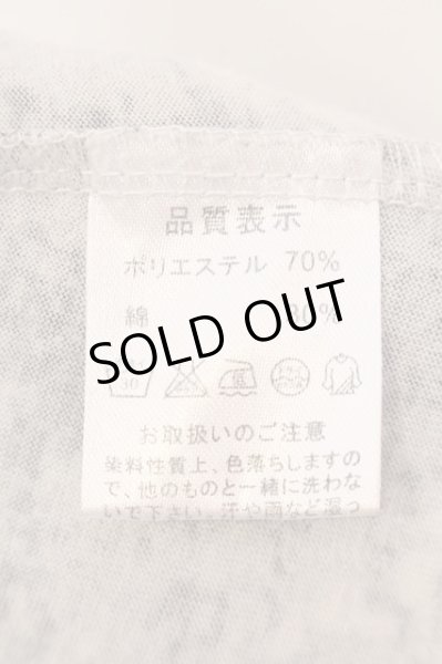 画像3: Aegnoir / 総柄ドレープネックTシャツ XL グレー O-25-03-09-041-AG-ts-YM-ZT378 (3)