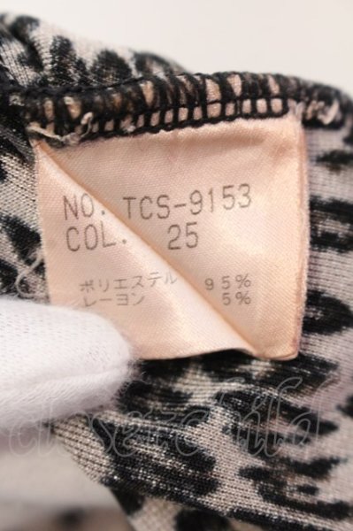 画像3: TORNADO MART / ドレープレオパード五分袖Tシャツ  ブラウン O-25-03-09-044-TO-to-YM-ZT355 (3)