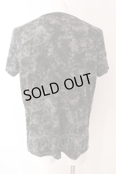 画像2: Aegnoir / 総柄ドレープネックTシャツ XL グレー O-25-03-09-046-AG-ts-YM-ZT378 (2)