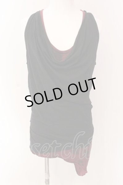 画像1: CIVARIZE / ドッキングレイヤードタンクトップ 46 ブラックｘレッド O-25-03-09-049-CI-to-YM-OS (1)