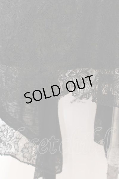 画像3: CIVARIZE / Repレイヤードレース5分袖トッパーカーディガン 46 ブラック O-25-03-09-050-CI-to-YM-OS (3)