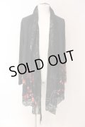 CIVARIZE / Angerレイヤードレーストッパーフラワーカーディガン 46 ブラックｘレッド O-25-03-09-052-CI-to-YM-ZT378