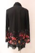 画像3: CIVARIZE / Angerレイヤードレーストッパーフラワーカーディガン 46 ブラックｘレッド O-25-03-09-052-CI-to-YM-ZT378 (3)