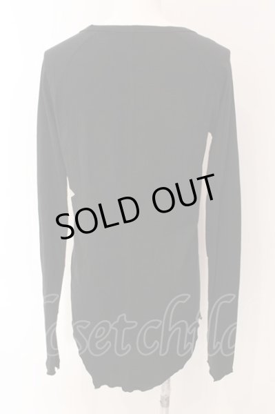 画像3: NO ID. / Cモダールプリントロングカットソー 1 ブラック O-25-03-09-005-NO-to-YM-OS (3)