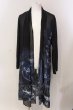 画像1: CIVARIZE / PIKOコラボスモークプリントシフォンカーディガン F ブラックxブルー O-25-03-09-054-CI-to-YM-ZT378 (1)
