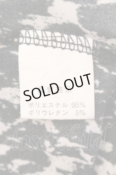 画像3: SEANA / 総柄ドレープロングカットソー L ブラックｘホワイト O-25-03-09-057-SE-to-YM-ZT173 (3)