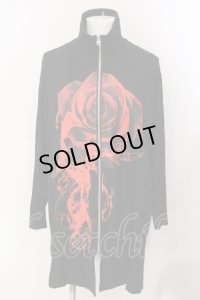 CIVARIZE / ローズプリントハイネックジップアップジャケット F ブラックｘレッド O-25-03-09-058-CI-ja-YM-OS