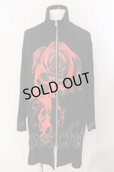 画像1: CIVARIZE / ローズプリントハイネックジップアップジャケット F ブラックｘレッド O-25-03-09-058-CI-ja-YM-OS (1)