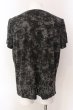 画像2: Aegnoir / 総柄ドレープネックTシャツ XL グレー O-25-03-09-060-AG-ts-YM-ZT158 (2)