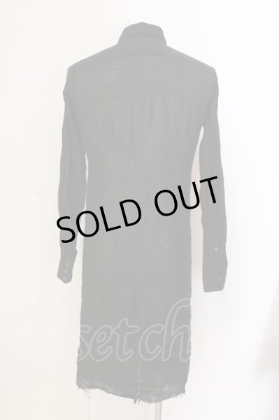 画像3: MIDAS / ガーゼロングシャツ 2 ブラック O-25-03-09-061-MI-sh-YM-OS (3)