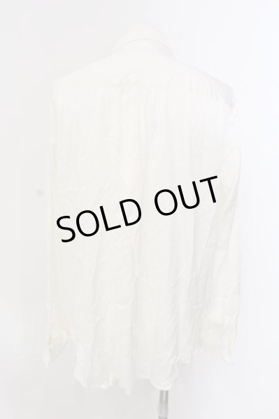 画像2: BUFFALO BOBS / TOROMI-RUFFLE ラッフルサテンシャツ 2-3 ホワイト O-25-03-09-068-BU-sh-YM-OS (2)