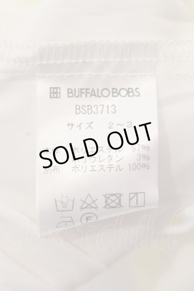 画像3: BUFFALO BOBS / TOROMI-RUFFLE ラッフルサテンシャツ 2-3 ホワイト O-25-03-09-068-BU-sh-YM-OS (3)