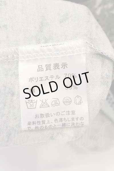 画像3: Aegnoir / 総柄ドレープネックTシャツ XL グレー O-25-03-09-072-AG-ts-YM-ZT158 (3)