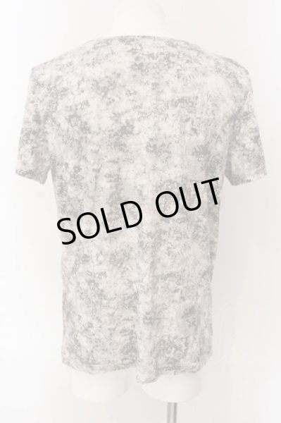 画像2: Aegnoir / 総柄ドレープネックTシャツ XL グレー O-25-03-09-073-AG-ts-YM-ZT158 (2)