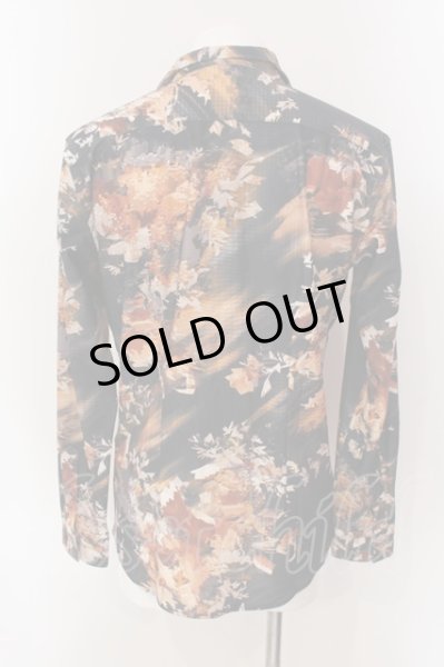 画像2: TORNADO MART / HTデジタルフラワープリントシャツ LL オレンジ O-25-03-09-084-TO-sh-YM-ZT153 (2)