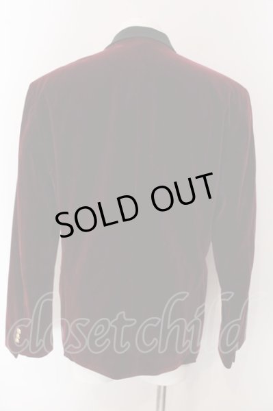 画像2: BUFFALO BOBS / POPSTAR-VELVET(ポップスター-ベルベット)ダブルブレストピークドラペルジャケット 3-4 レッド O-25-03-09-087-BU-ja-YM-ZT153 (2)