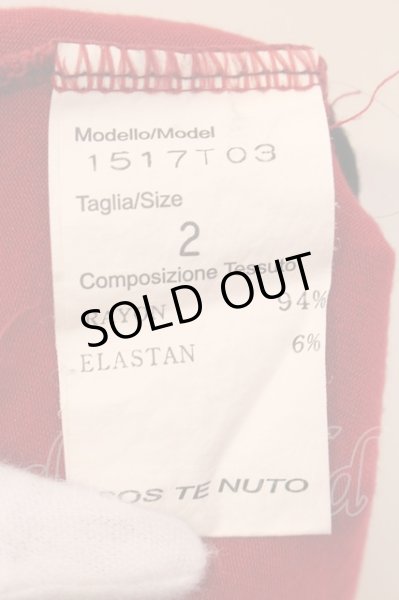 画像3: SOS TE NUTO / ドレープレイヤードロングTシャツ 2 レッド O-25-03-09-088-SO-ts-YM-ZT158 (3)