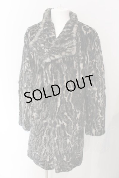 画像1: TORNADO MART / レッキスラビットファーコート LL ブラック O-25-03-09-092-TO-ou-YM-ZT-M107 (1)