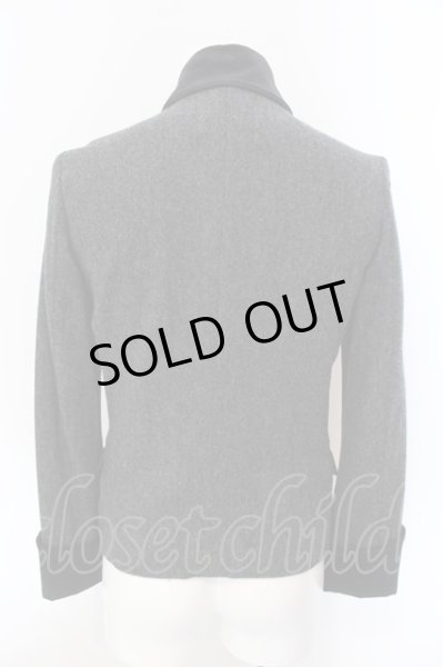 画像3: NO ID. / ツイードナポレオンカラージャケット 1 グレーｘブラック O-25-03-09-093-NO-ja-YM-OS (3)