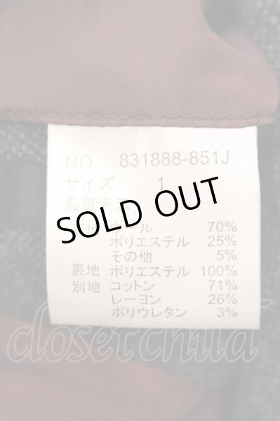 画像4: NO ID. / ツイードナポレオンカラージャケット 1 グレーｘブラック O-25-03-09-093-NO-ja-YM-OS (4)