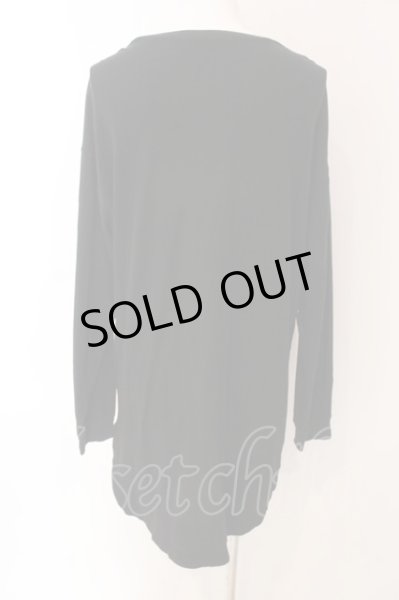 画像2: NO ID. BLACK / バックロングカットソー 1 ブラック O-25-03-09-011-NO-to-YM-OS (2)