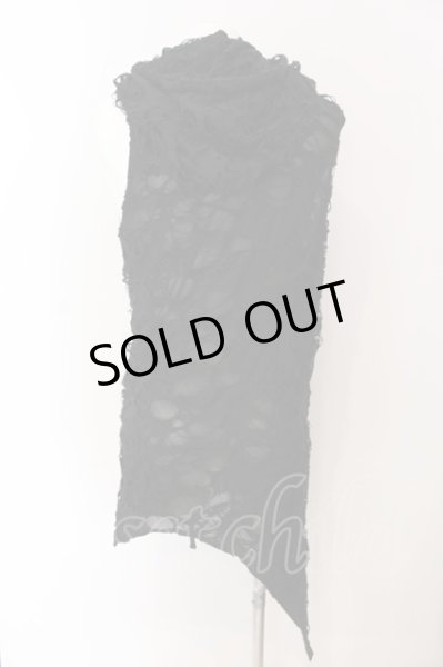 画像2: CIVARIZE / オパールダメージノースリーブロングパーカー 46 ブラック O-25-03-09-111-CI-to-IG-OS (2)