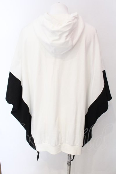 画像3: CIVARIZE / ドッキング切り替え変形ポンチョパーカー F ホワイト×ブラック O-25-03-09-114-CI-to-IG-ZT060 (3)
