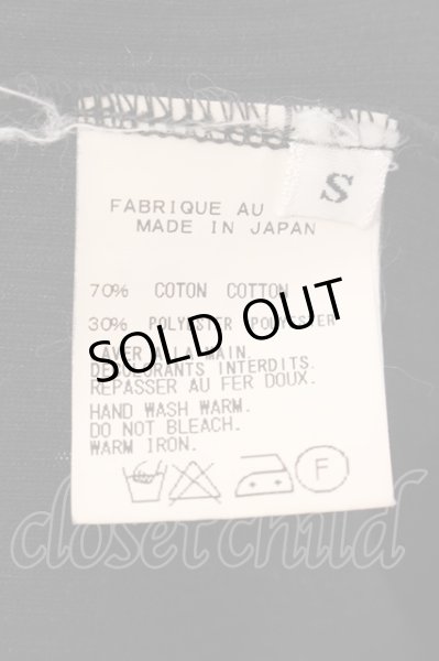 画像4: kiryuyrik / センターワッシャーテレコTシャツ S ブラック O-25-03-09-012-ki-ts-YM-ZT379 (4)