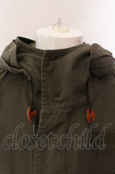 画像2: goa / コットンモッズコート S カーキ O-25-03-09-116-go-ou-YM-ZT-M107 (2)