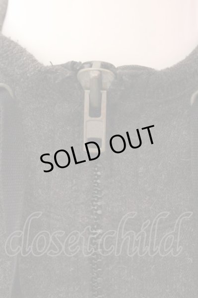 画像2: goa / アンゴラウールミリタリーパーカー F ダークグレー O-25-03-09-117-go-to-YM-OS (2)