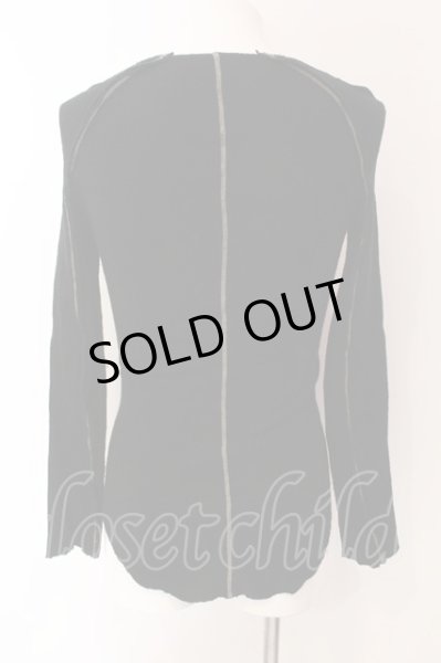 画像2: bajra / ストレッチウールラインニットソー 2 ブラック O-25-03-09-013-ba-to-YM-OS (2)