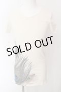 goa / ピーコックプリントTシャツ F アイボリー O-25-03-09-120-go-ts-YM-ZT139
