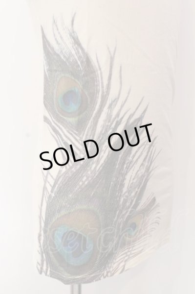 画像2: goa / ピーコックプリントTシャツ F アイボリー O-25-03-09-120-go-ts-YM-ZT139 (2)