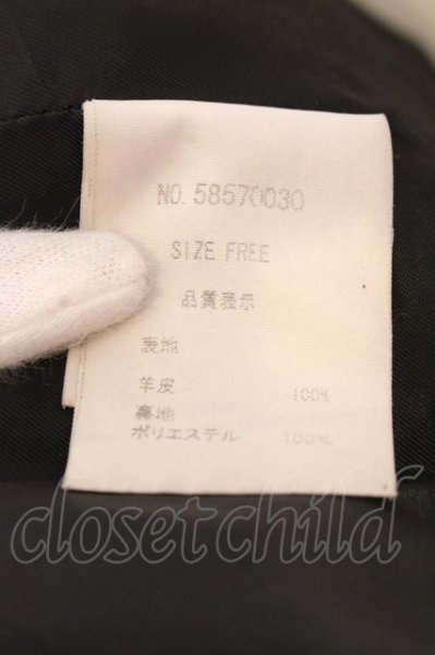 画像5: goa / ラムレザーシングルライダース F ブラック O-25-03-09-121-go-ou-YM-ZT-ML025 (5)